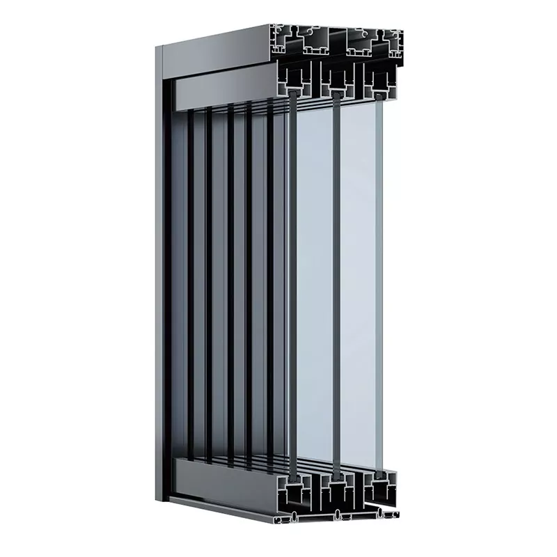 Extremely Simple Glass Sliding Door